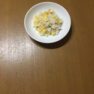ベーコンと卵と小ねぎの炒飯